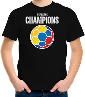 Bellatio Decorations Colombia WK supporter t-shirt we are the champions met Colombiaanse voetbal zwart kinderen