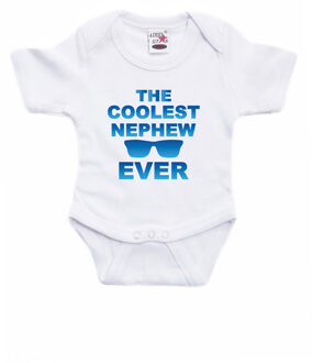 Bellatio Decorations Coolest nephew ever cadeau baby neef rompertje wit jongens 68 (4-6 maanden)