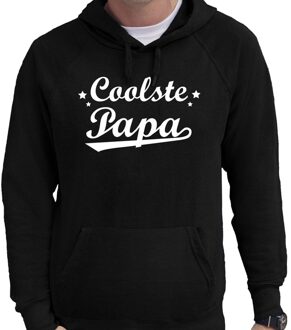 Bellatio Decorations Coolste papa cadeau hoodie zwart voor heren 2XL