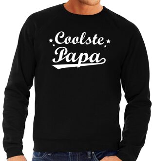 Bellatio Decorations Coolste papa cadeau sweater zwart voor heren