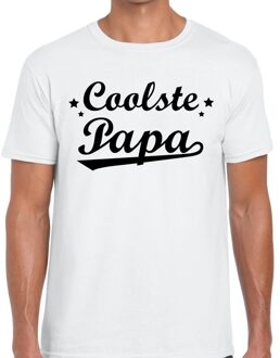 Bellatio Decorations Coolste papa cadeau t-shirt wit voor heren 2XL