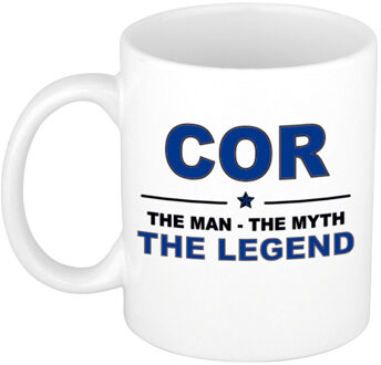 Bellatio Decorations Cor The man, The myth the legend cadeau koffie mok / thee beker 300 ml