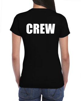 Bellatio Decorations Crew / personeel tekst t-shirt zwart dames