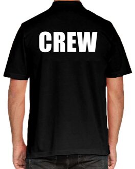 Bellatio Decorations Crew poloshirt zwart voor heren 2XL