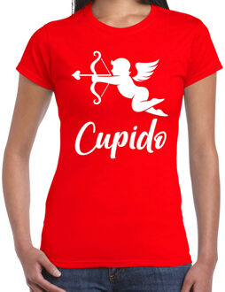 Bellatio Decorations Cupido liefde Valentijn verkleed t-shirt rood voor dames 2XL