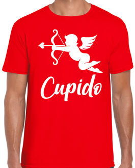 Bellatio Decorations Cupido liefde Valentijn verkleed t-shirt rood voor heren 2XL