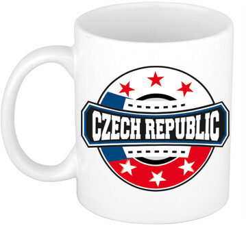 Bellatio Decorations Czech republic / Tsjechie / Tjechische republiek logo supporters mok / beker 300 ml - feest mokken Multikleur