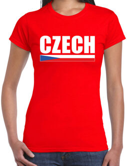 Bellatio Decorations Czech / Tsjechie supporter t-shirt rood voor dames 2XL