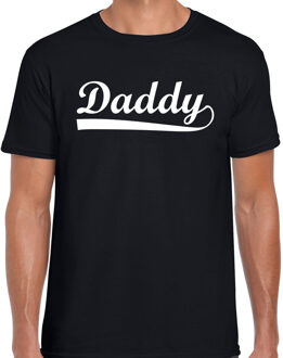 Bellatio Decorations Daddy t-shirt zwart voor heren - vaderdag cadeau shirt papa