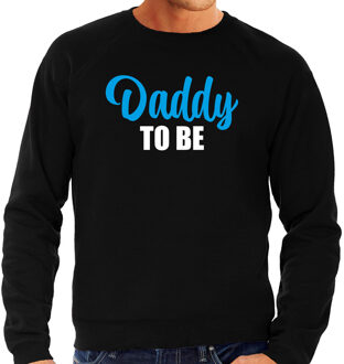 Bellatio Decorations Daddy to be - sweater zwart voor heren - papa kado trui / aanstaande vader cadeau/ papa in verwachting L