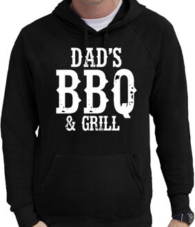 Bellatio Decorations Dads bbq en grill bbq / barbecue cadeau hoodie zwart voor heren M