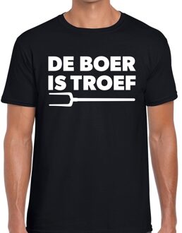 Bellatio Decorations De boer is troef festival t-shirt zwart heren 2XL