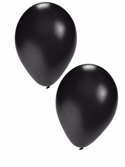Bellatio Decorations Decoratie ballonnen zwart 50x stuks
