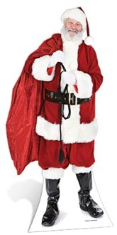 Bellatio Decorations Decoratiebord Kerstman met cadeaus