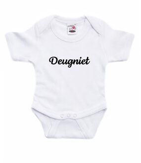 Bellatio Decorations Deugniet cadeau baby rompertje wit jongen/meisje 56 (1-2 maanden)