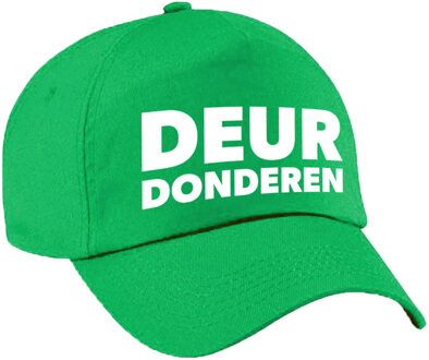 Bellatio Decorations Deur donderen Achterhoek pet / cap groen voor volwassenen - Verkleedhoofddeksels