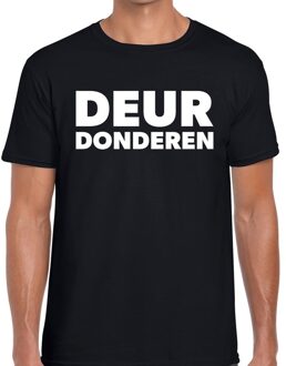 Bellatio Decorations Deur donderen festival t-shirt zwart heren 2XL