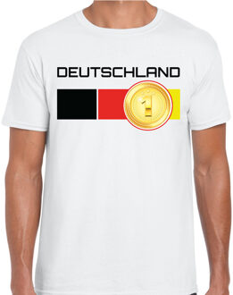 Bellatio Decorations Deutschland / Duitsland landen t-shirt wit heren 2XL