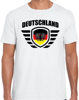 Bellatio Decorations Deutschland landen / voetbal t-shirt wit heren - EK / WK voetbal 2XL