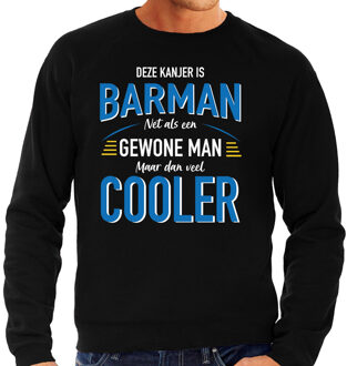 Bellatio Decorations Deze kanjer is Barman cadeau sweater zwart voor heren 2XL (56)