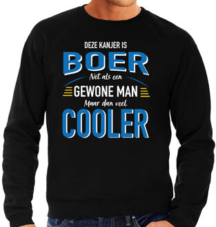 Bellatio Decorations Deze kanjer is Boer cadeau sweater zwart voor heren L (52)