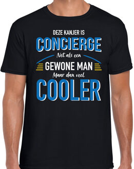 Bellatio Decorations Deze kanjer is concierge cadeau t-shirt zwart voor heren 2XL