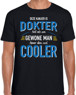 Bellatio Decorations Deze kanjer is Dokter cadeau t-shirt zwart voor heren