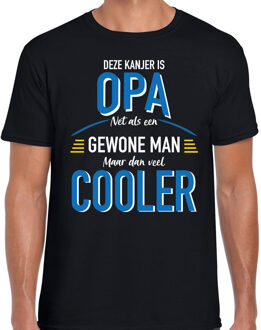 Bellatio Decorations Deze kanjer is opa net als een gewone man maar dan veel cooler cadeau t-shirt zwart voor heren - verjaardag kado shirt S