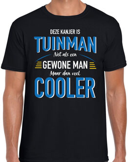 Bellatio Decorations Deze kanjer is Tuinman cadeau t-shirt zwart voor heren