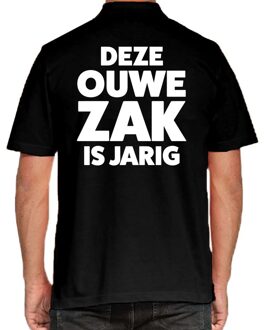 Bellatio Decorations Deze ouwe ZAK is jarig cadeau polo shirt zwart heren 2XL