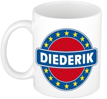 Bellatio Decorations Diederik naam koffie mok / beker 300 ml - namen mokken Multikleur