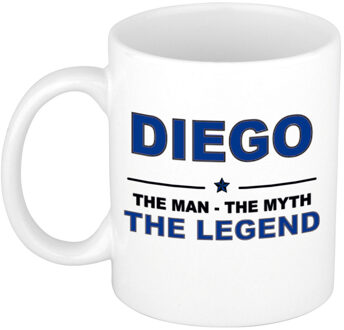Bellatio Decorations Diego cadeau mok - man myth legend - naam koffiemok - 300 ml - collega - vaderdag