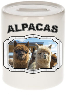 Bellatio Decorations Dieren alpaca spaarpot - alpacas/ alpacas spaarpotten kinderen 9 cm