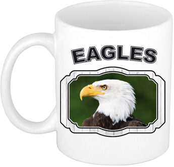 Bellatio Decorations Dieren arend beker - eagles/ zeearenden mok wit 300 ml