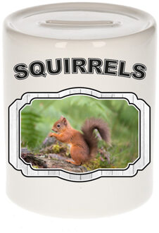 Bellatio Decorations Dieren eekhoorntje spaarpot - squirrels/ eekhoorntjes spaarpotten kinderen 9 cm Multi