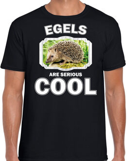 Bellatio Decorations Dieren egels t-shirt zwart heren - egels are serious cool shirt - cadeau t-shirt egel/ egels liefhebber L