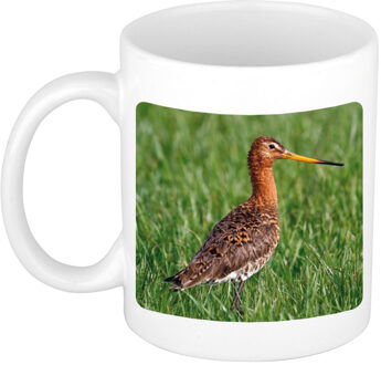 Bellatio Decorations Dieren foto mok grutto vogel - vogels beker wit 300 ml