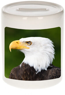 Bellatio Decorations Dieren foto spaarpot arend 9 cm - zeearenden spaarpotten jongens en meisjes Multi