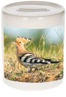 Bellatio Decorations Dieren foto spaarpot hop vogel 9 cm - vogels spaarpotten jongens en meisjes