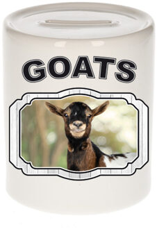 Bellatio Decorations Dieren gevlekte geit spaarpot - goats/ geiten spaarpotten kinderen 9 cm