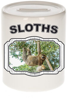 Bellatio Decorations Dieren hangende luiaard spaarpot - sloths/ luiaarden spaarpotten kinderen 9 cm
