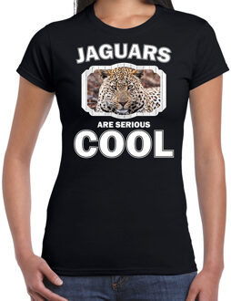 Bellatio Decorations Dieren jaguars t-shirt zwart dames - jaguars are serious cool shirt - cadeau t-shirt jaguar/ jaguars liefhebber 2XL