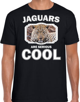 Bellatio Decorations Dieren jaguars t-shirt zwart heren - jaguars are serious cool shirt - cadeau t-shirt jaguar/ jaguars liefhebber 2XL