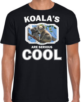 Bellatio Decorations Dieren koalaberen t-shirt zwart heren - koalas are serious cool shirt - cadeau t-shirt koala beer/ koalaberen liefhebber 2XL