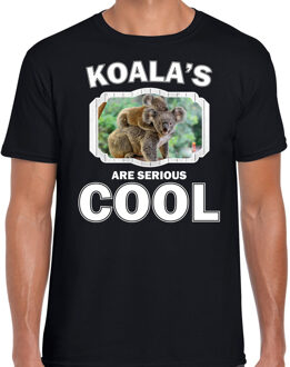 Bellatio Decorations Dieren koalaberen t-shirt zwart heren - koalas are serious cool shirt - cadeau t-shirt koala/ koalaberen liefhebber 2XL