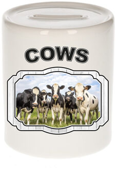 Bellatio Decorations Dieren koe spaarpot - cows/ Nederlandse koeien spaarpotten kinderen 9 cm Multi