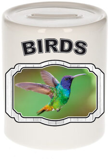 Bellatio Decorations Dieren kolibrie vogel spaarpot - birds/ vogels spaarpotten kinderen 9 cm