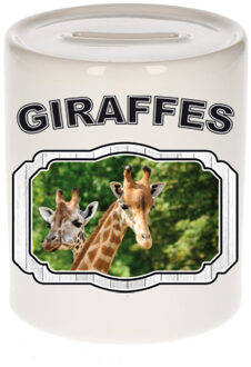 Bellatio Decorations Dieren liefhebber giraffe spaarpot - giraffen cadeau - Spaarpotten Multikleur