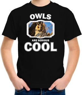 Bellatio Decorations Dieren ransuil t-shirt zwart kinderen - owls are cool shirt jongens en meisjes