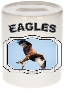 Bellatio Decorations Dieren rode wouw roofvogel spaarpot - birds/ vogels spaarpotten kinderen 9 cm